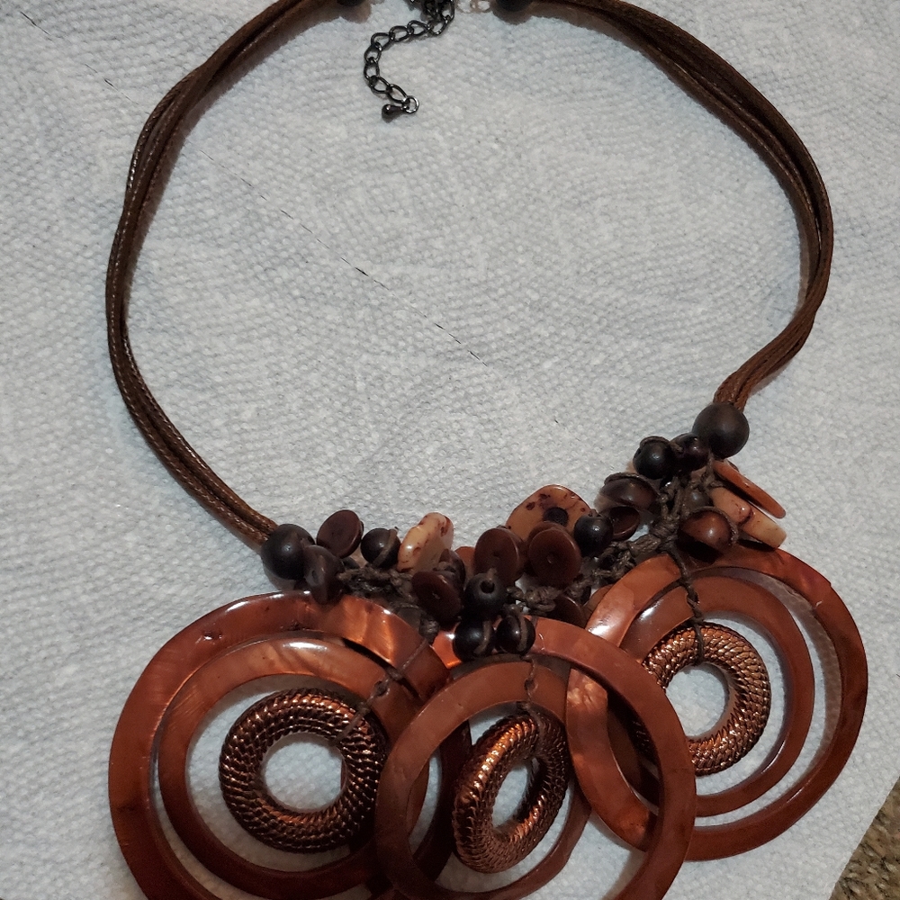 Beautiful brown necklace